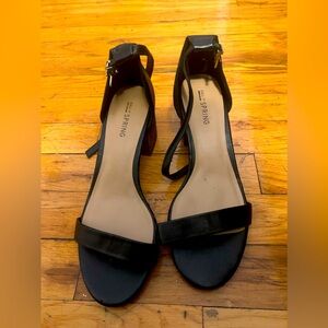 CALL IT SPRING - BLACK OPEN-TOE HEEL